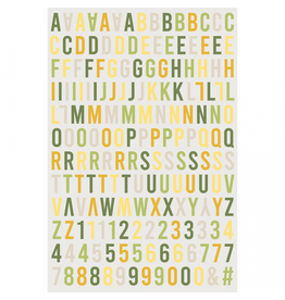 HA-PI LITTLE FOX HA-PI LITTLE FOX COLLECTION CITRONNADE ALPHABET 3D PUFFY STICKERS