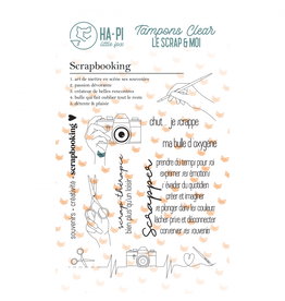HA-PI LITTLE FOX HA-PI LITTLE FOX COLLECTION LE SCRAP & MOI SCRAPBOOKING CLEAR STAMP SET