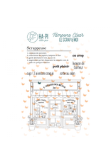 HA-PI LITTLE FOX HA-PI LITTLE FOX COLLECTION LE SCRAP & MOI SCRAPPEUSE CLEAR STAMP SET