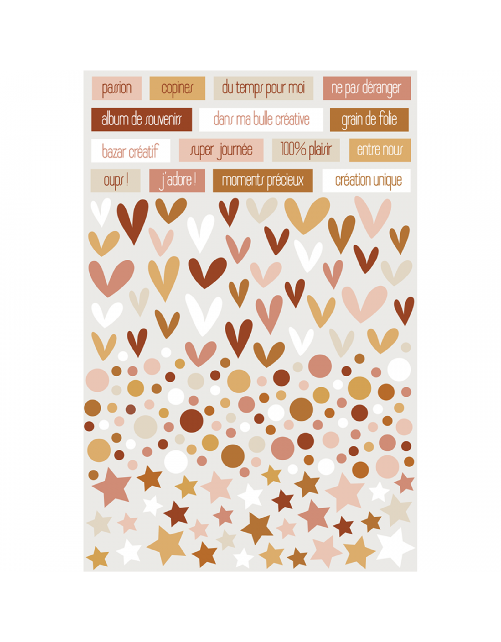 HA-PI LITTLE FOX HA-PI LITTLE FOX COLLECTION LE SCRAP & MOI 3D PUFFY STICKERS