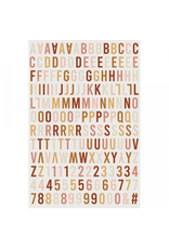 HA-PI LITTLE FOX HA-PI LITTLE FOX COLLECTION LE SCRAP & MOI ALPHABET 3D PUFFY STICKERS