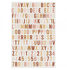 HA-PI LITTLE FOX HA-PI LITTLE FOX COLLECTION LE SCRAP & MOI ALPHABET 3D PUFFY STICKERS
