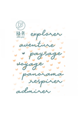 HA-PI LITTLE FOX HA-PI LITTLE FOX MOTS DE VOYAGE DIE SET