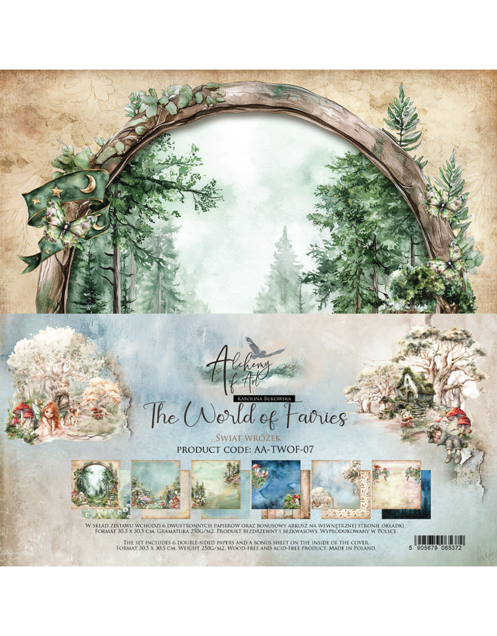 ALCHEMY OF ART ALCHEMY OF ART THE WORLD OF FAIRIES 12x12 PAPER PACK 6 SHEETS