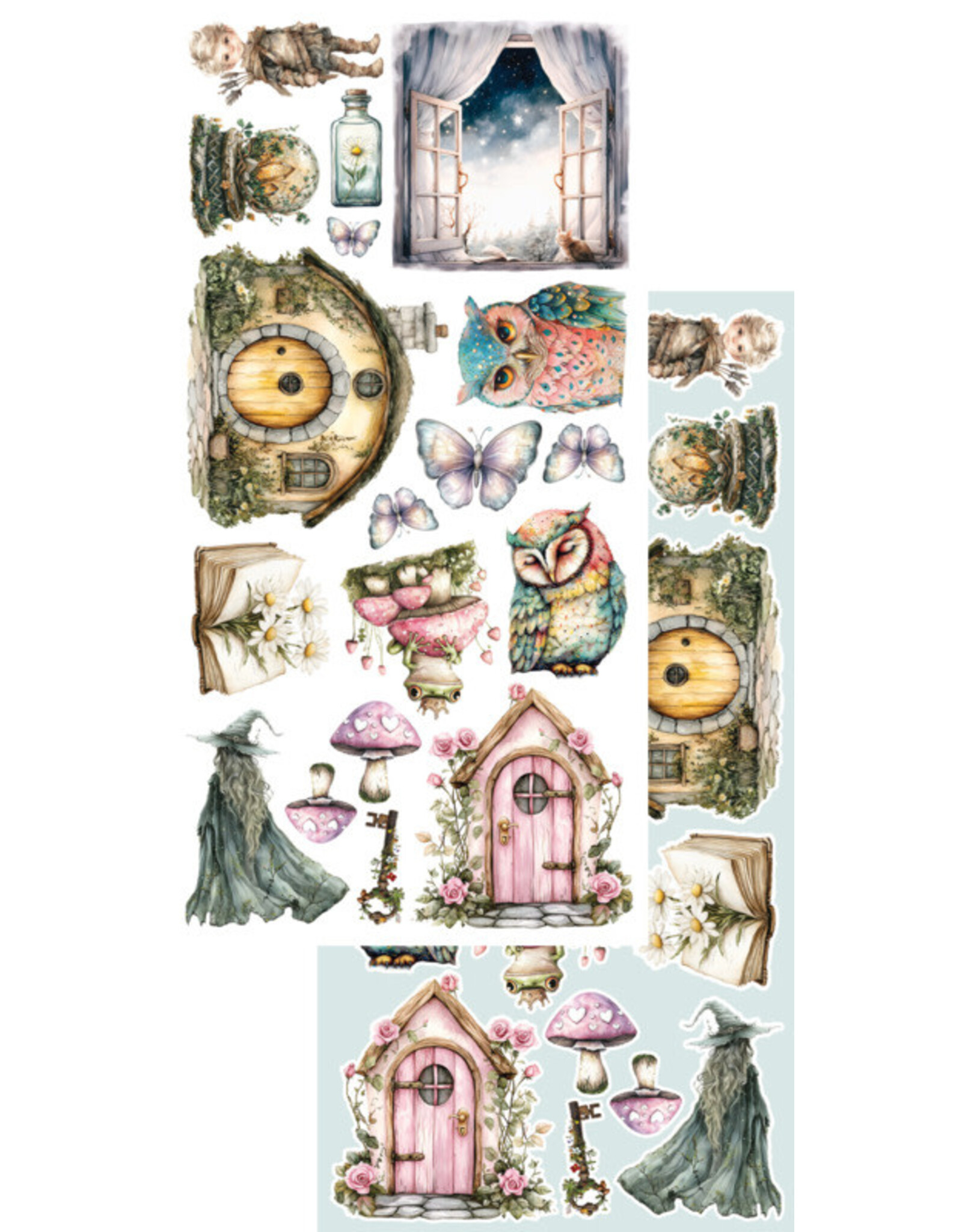 ALCHEMY OF ART ALCHEMY OF ART THE WORLD OF FAIRIES 6x12 EXTRAS DIE-CUTS SET