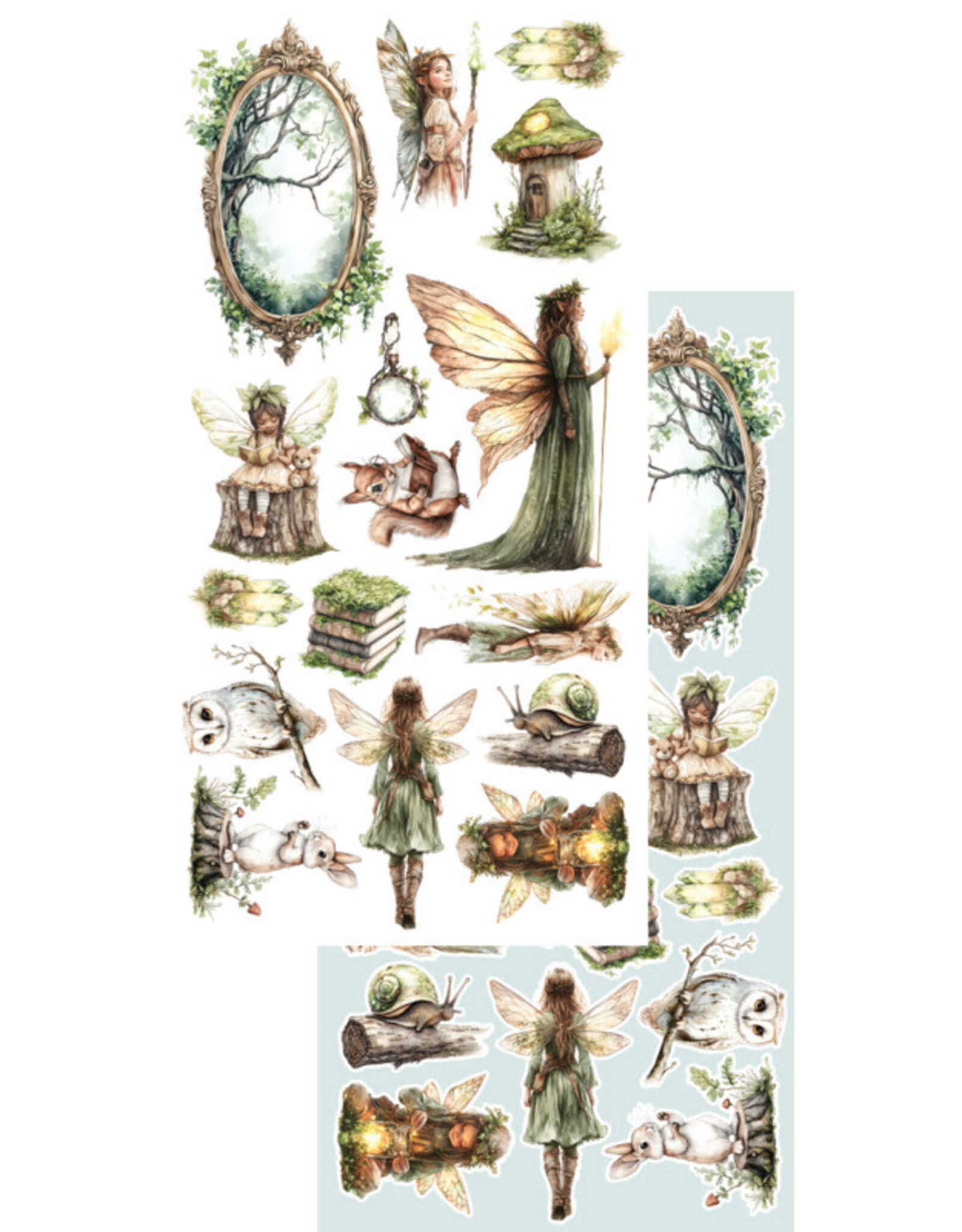 ALCHEMY OF ART ALCHEMY OF ART THE WORLD OF FAIRIES 6x12 EXTRAS DIE-CUTS SET