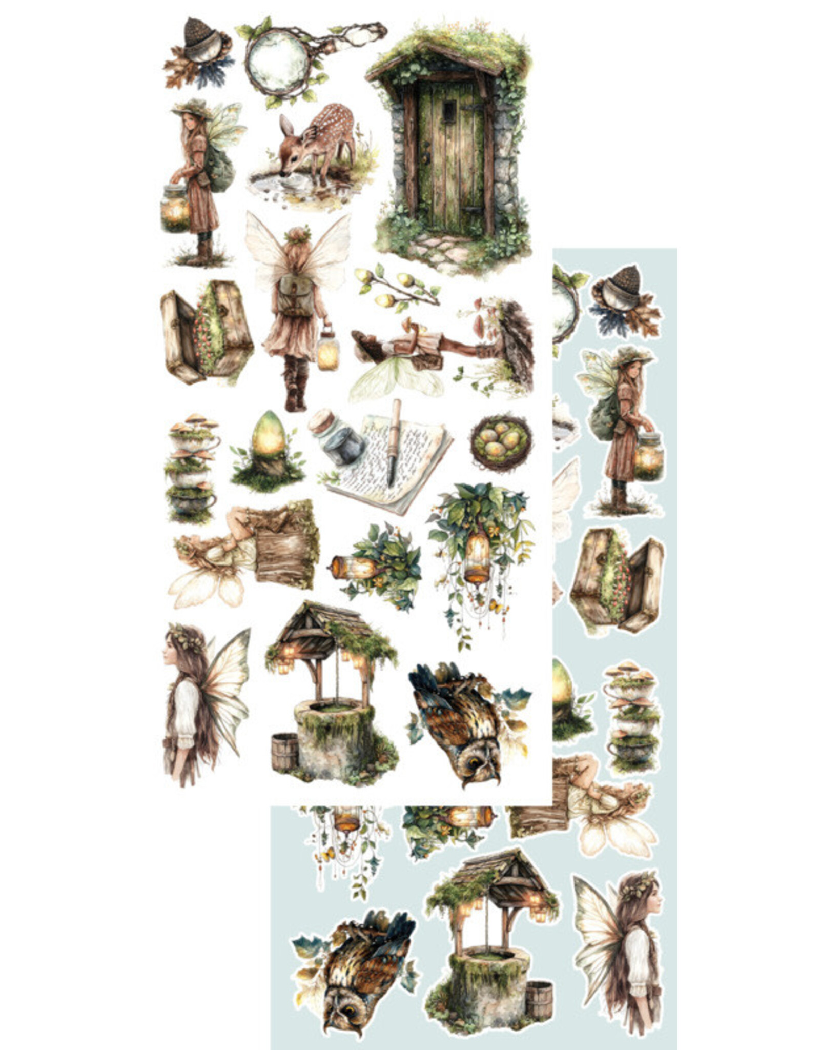 ALCHEMY OF ART ALCHEMY OF ART THE WORLD OF FAIRIES 6x12 EXTRAS DIE-CUTS SET