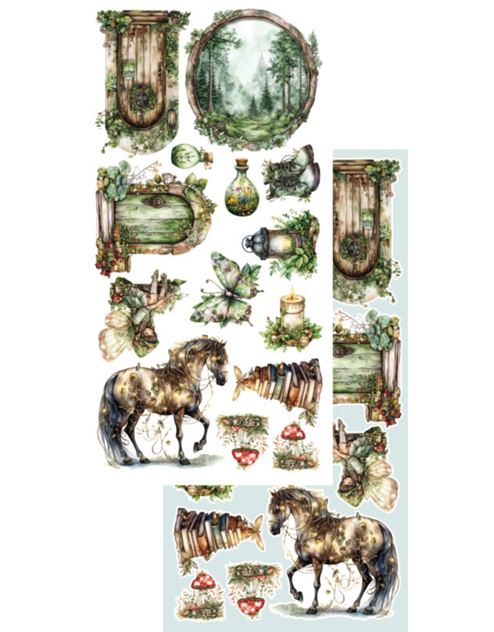 ALCHEMY OF ART ALCHEMY OF ART THE WORLD OF FAIRIES 6x12 EXTRAS DIE-CUTS SET