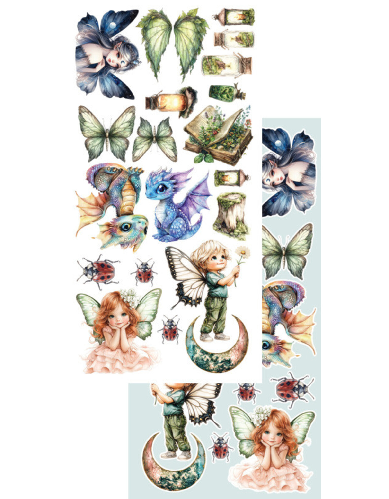 ALCHEMY OF ART ALCHEMY OF ART THE WORLD OF FAIRIES 6x12 EXTRAS DIE-CUTS SET