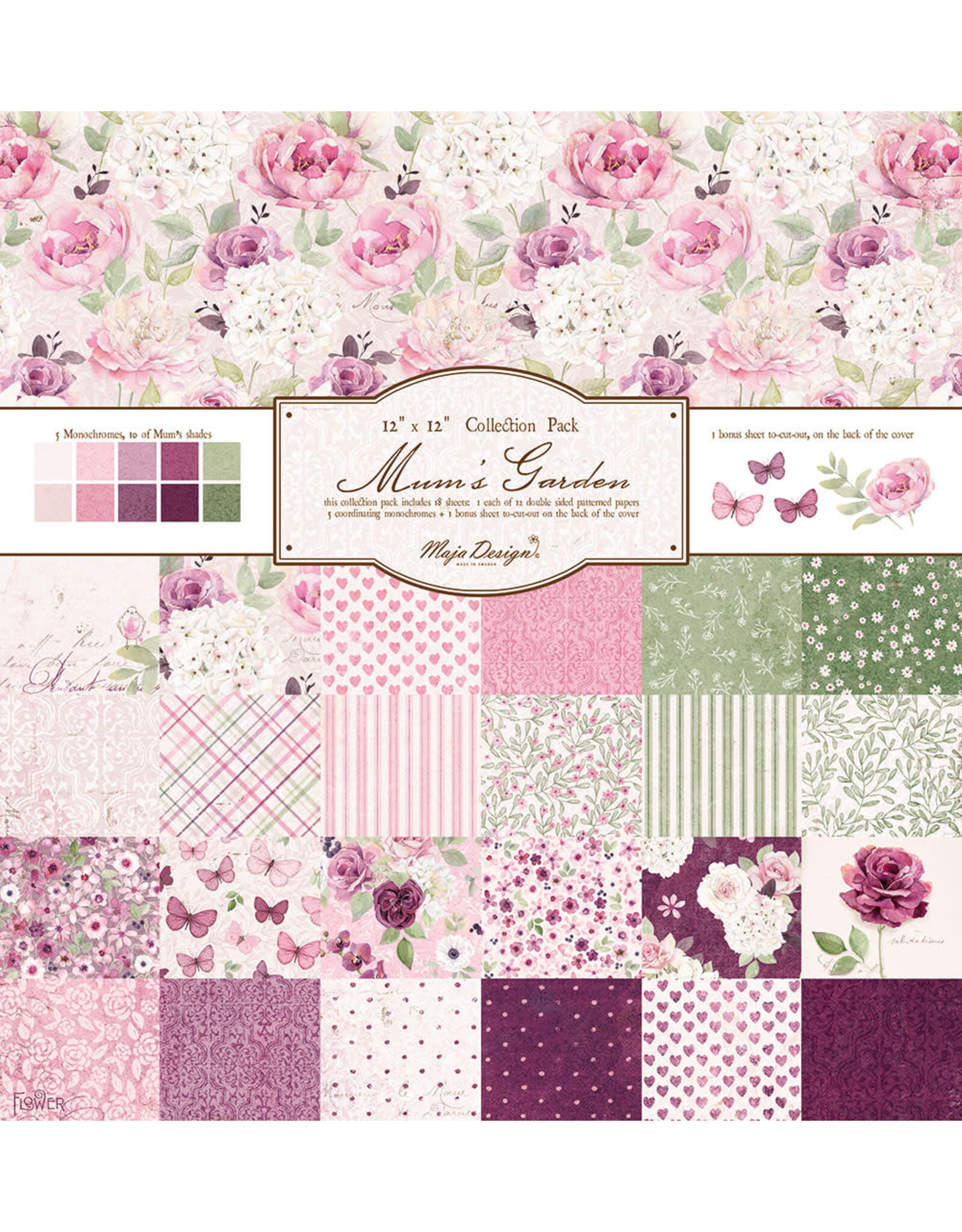 MAJA DESIGNS MAJA DESIGN MUM'S GARDEN PAPER PACK 12x12