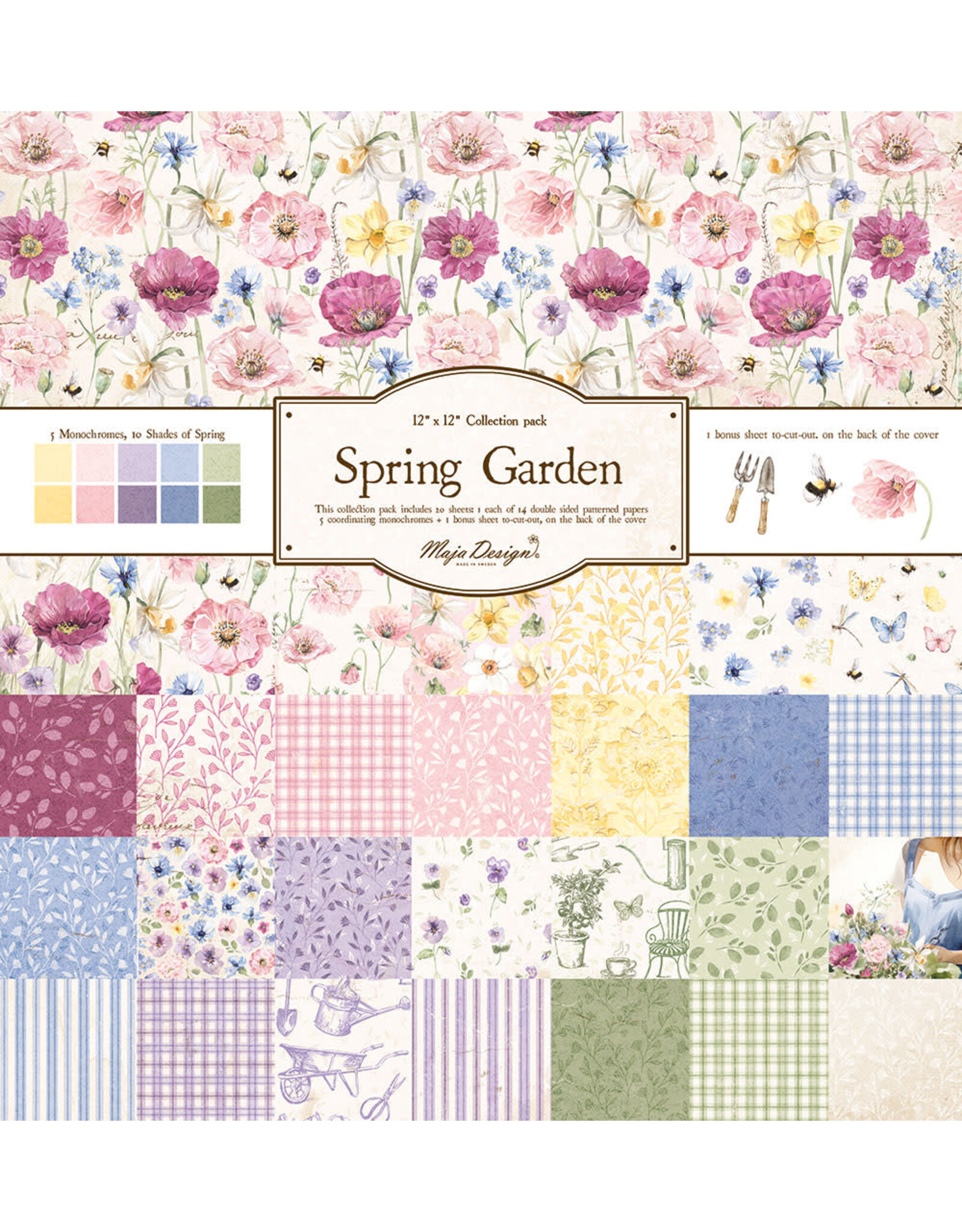 MAJA DESIGNS MAJA DESIGN SPRING GARDEN PAPER PACK 12x12