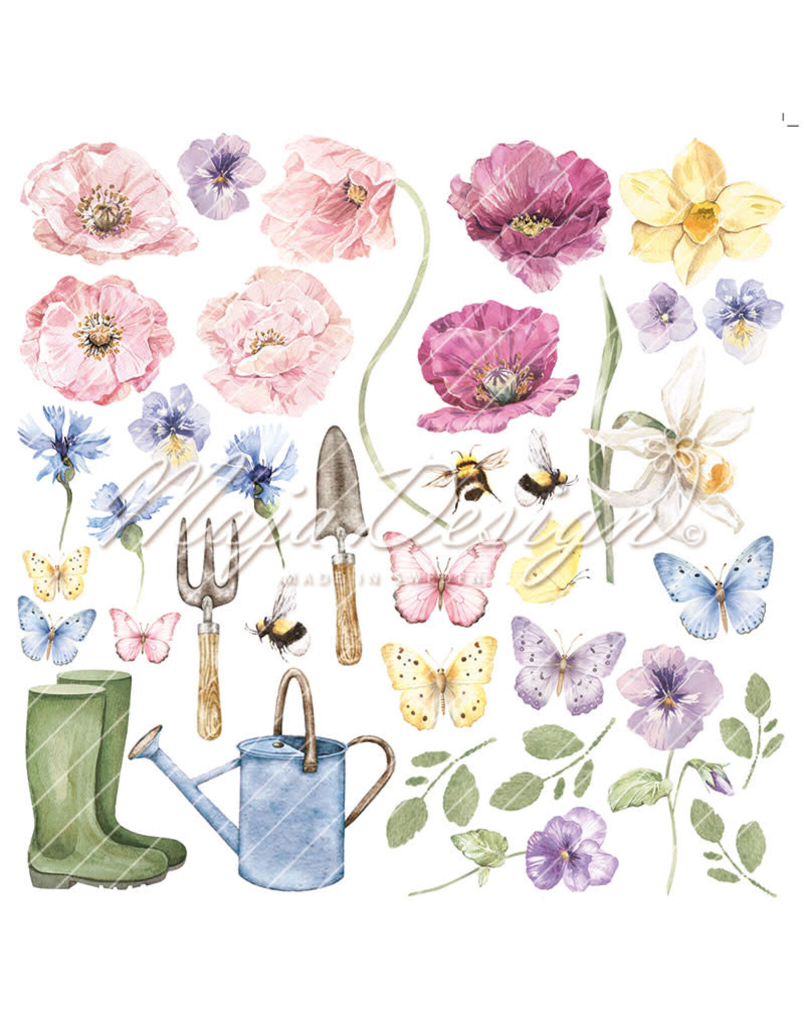 MAJA DESIGNS MAJA DESIGN SPRING GARDEN PAPER PACK 6X6