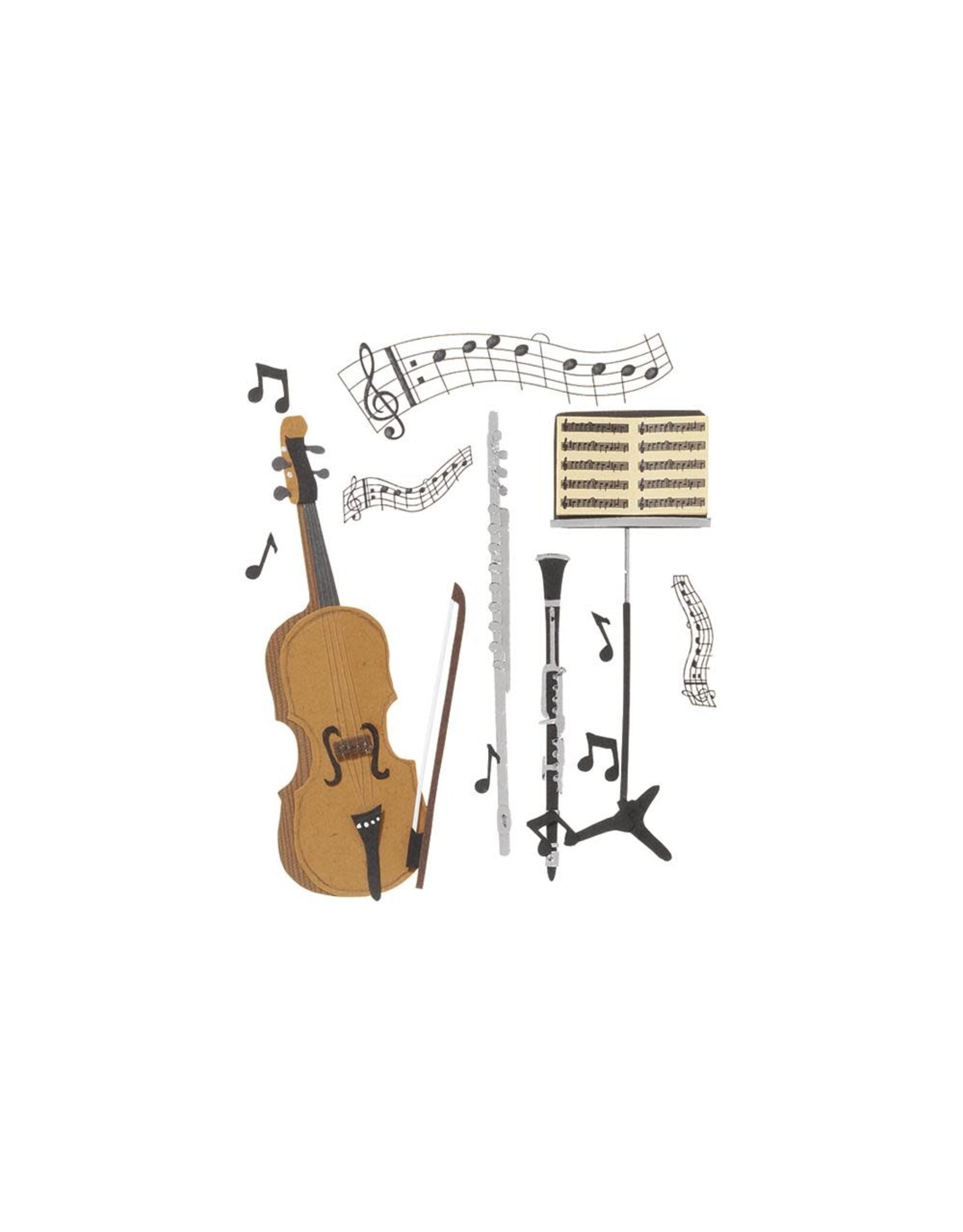 JOLEE’S JOLEE'S BOUTIQUE MUSICAL TRIO 3D STICKERS
