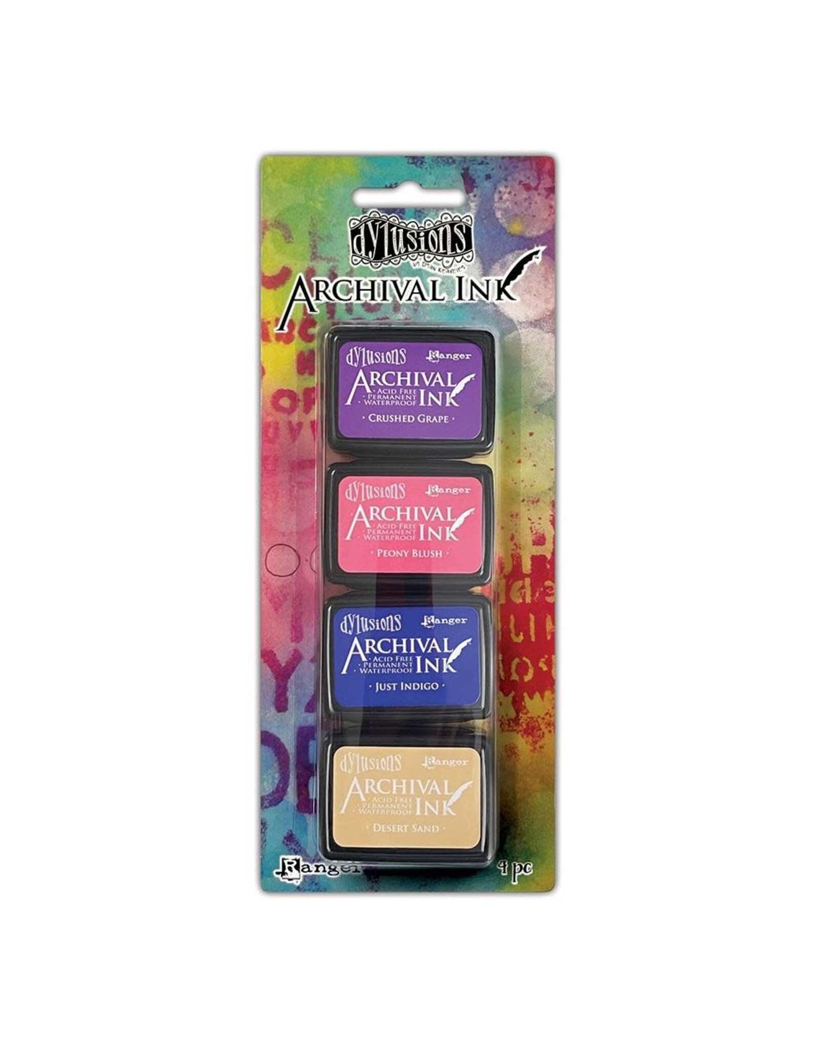 RANGER DYLUSIONS ARCHIVAL MINI INK PAD KIT #6