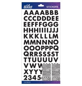 AMERICAN CRAFTS AMERICAN CRAFTS STICKO BLACK FUTURA BOLD SMALL ALPHABET STICKERS