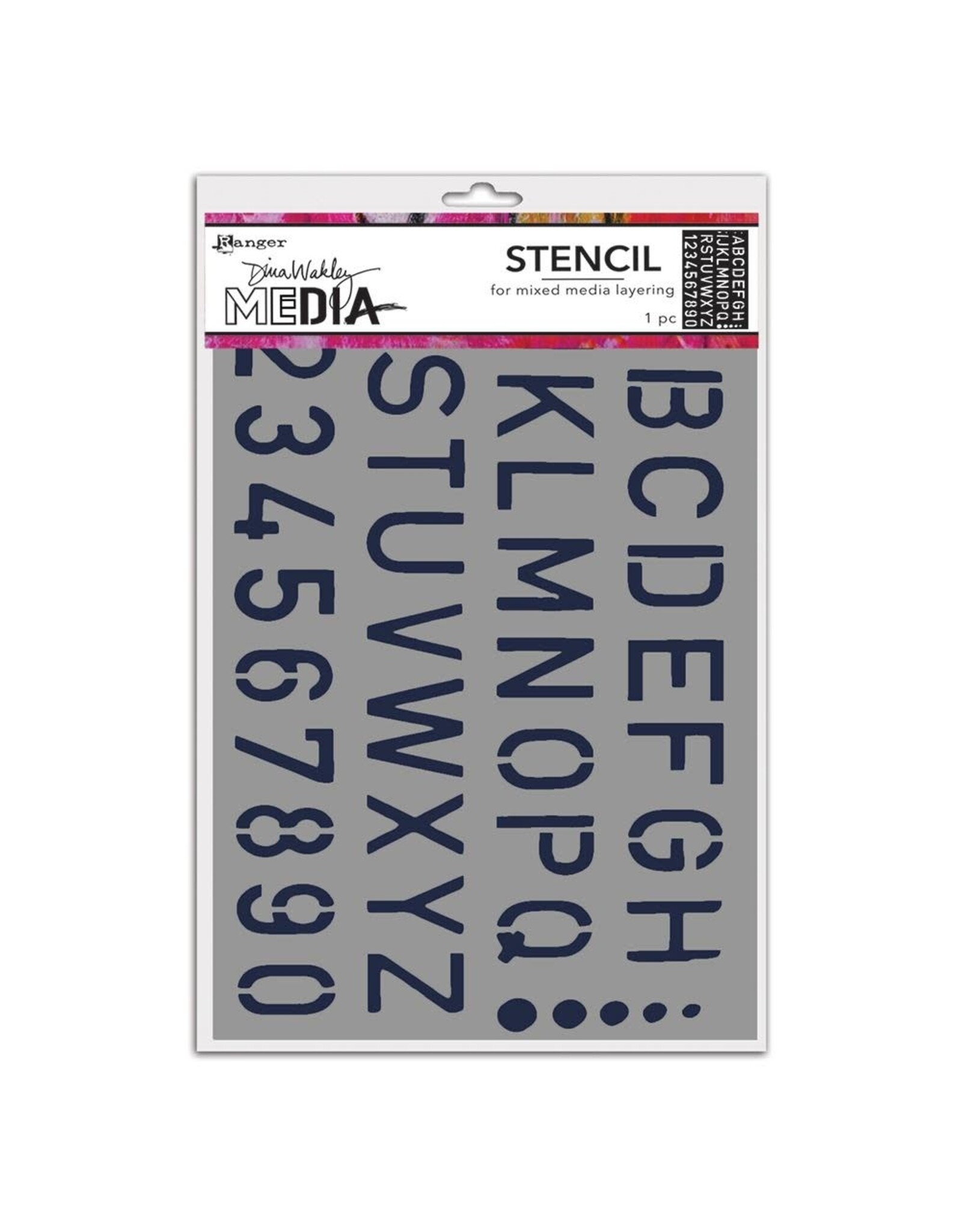 RANGER RANGER DINA WAKLEY MEDIA SCHOOL STYLE ALPHA CLING STENCIL