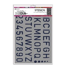 RANGER RANGER DINA WAKLEY MEDIA SCHOOL STYLE ALPHA CLING STENCIL