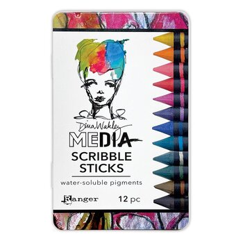 RANGER DINA WAKLEY MEDIA SCRIBBLES STICKS SET 5 12/PK