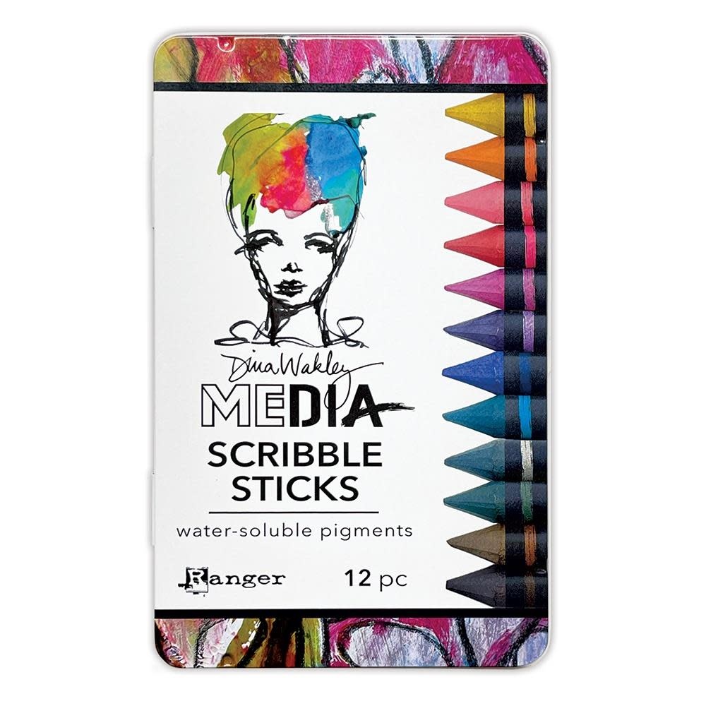 RANGER DINA WAKLEY MEDIA SCRIBBLES STICKS SET 5 12/PK