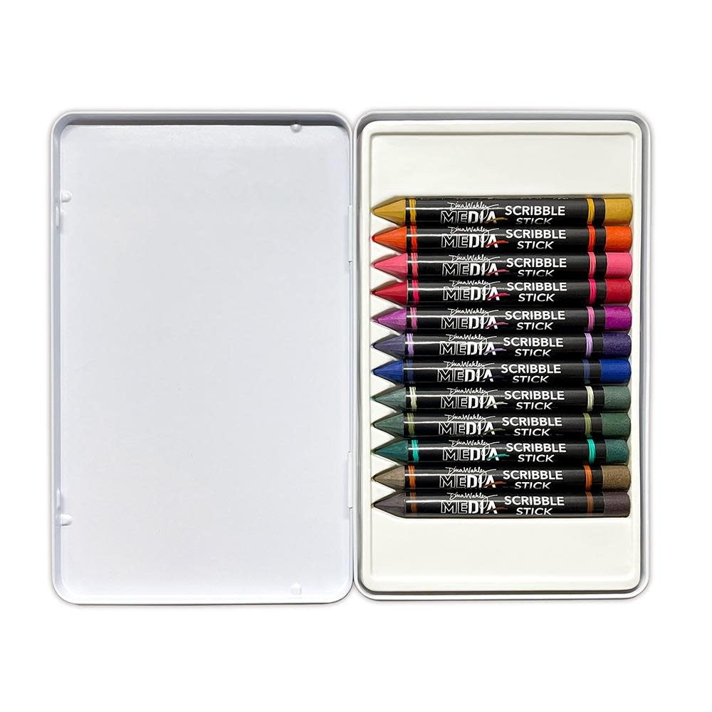 RANGER DINA WAKLEY MEDIA SCRIBBLES STICKS SET 5 12/PK