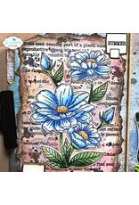 ELIZABETH CRAFT DESIGNS ELIZABETH CRAFT DESIGNS ART JOURNAL SPECIALS SUMMER FLOWER CLEAR STAMP SET & DIE SET