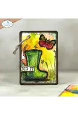 ELIZABETH CRAFT DESIGNS ELIZABETH CRAFT DESIGNS ART JOURNAL SPECIALS GARDEN OF LOVE CLEAR STAMP SET & DIE SET