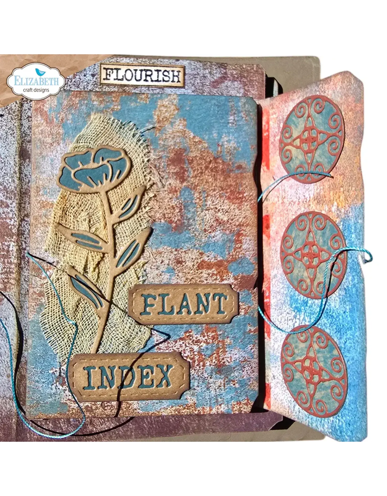 ELIZABETH CRAFT DESIGNS ELIZABETH CRAFT DESIGNS ART JOURNAL SPECIALS PLANT INDEX FOLDER DIE SET