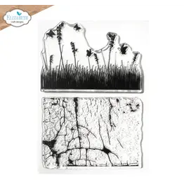 ELIZABETH CRAFT DESIGNS ELIZABETH CRAFT DESIGNS ART JOURNAL SPECIALS CRACKED FIELDS CLEAR STAMP SET