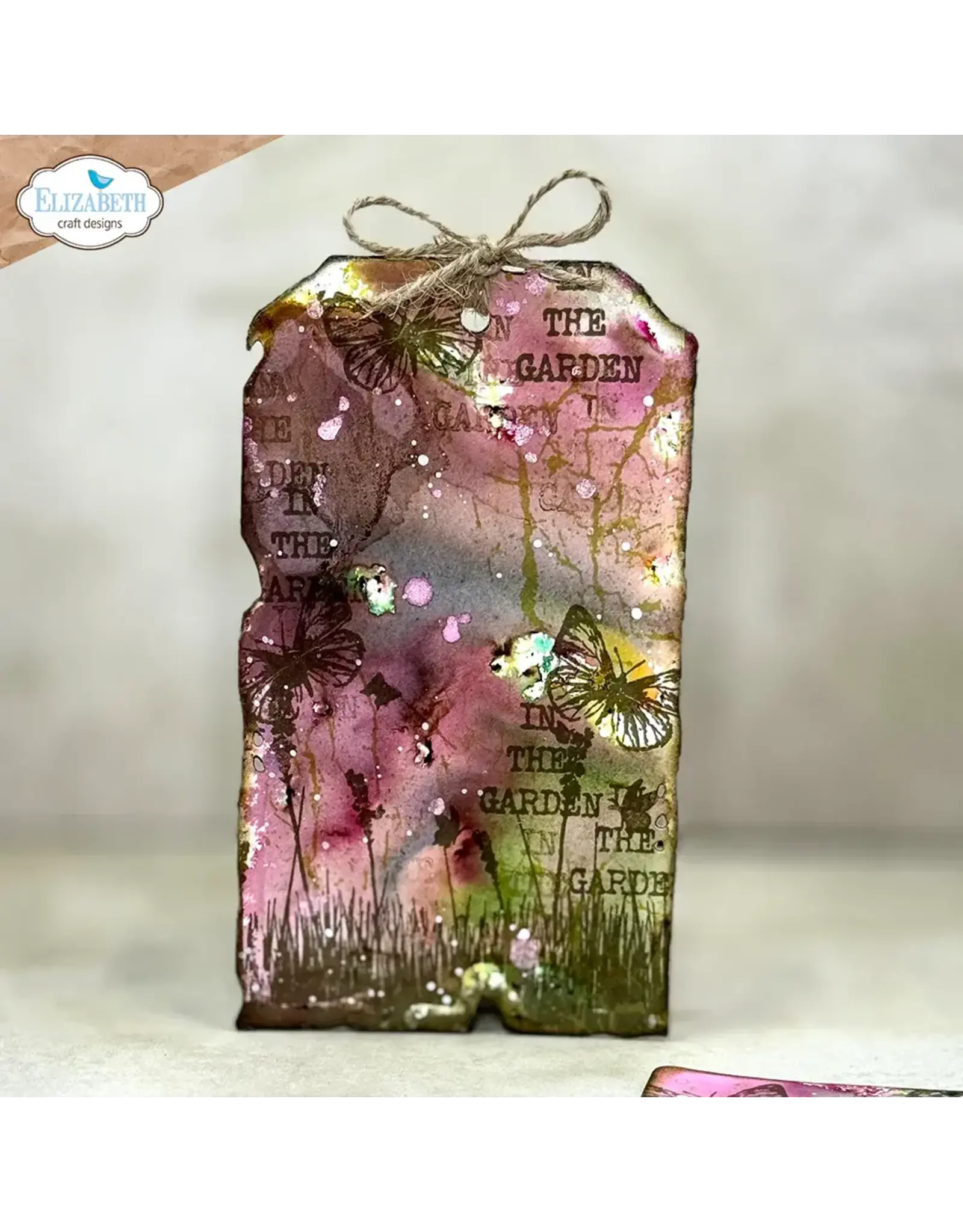 ELIZABETH CRAFT DESIGNS ELIZABETH CRAFT DESIGNS ART JOURNAL SPECIALS CRACKED FIELDS CLEAR STAMP SET