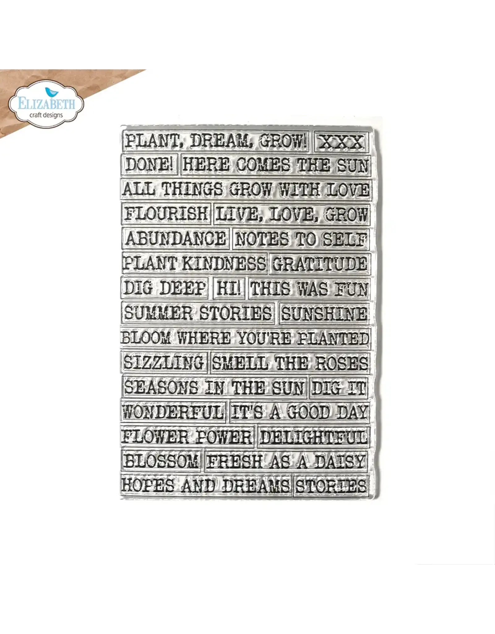 ELIZABETH CRAFT DESIGNS ELIZABETH CRAFT DESIGNS ART JOURNAL SPECIALS JOURNAL PHRASES 5 CLEAR STAMP SET
