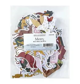 SPELLBINDERS SPELLBINDERS MERRY MOMENTS COLLECTION SHAPES DIE-CUTS 118/PK