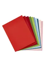 SPELLBINDERS SPELLBINDERS CHRISTMAS ASSORTMENT COLORWHEEL CARDSTOCK 8.5x11 10/PK