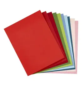 SPELLBINDERS SPELLBINDERS CHRISTMAS ASSORTMENT COLORWHEEL CARDSTOCK 8.5x11 10/PK