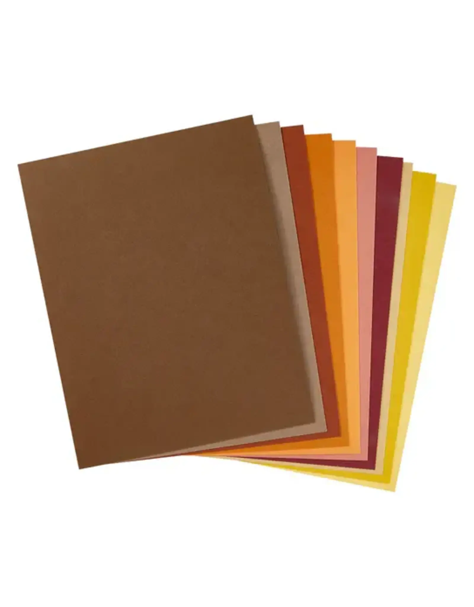 SPELLBINDERS SPELLBINDERS FALL ASSORTMENT COLORWHEEL CARDSTOCK 8.5x11 10/PK