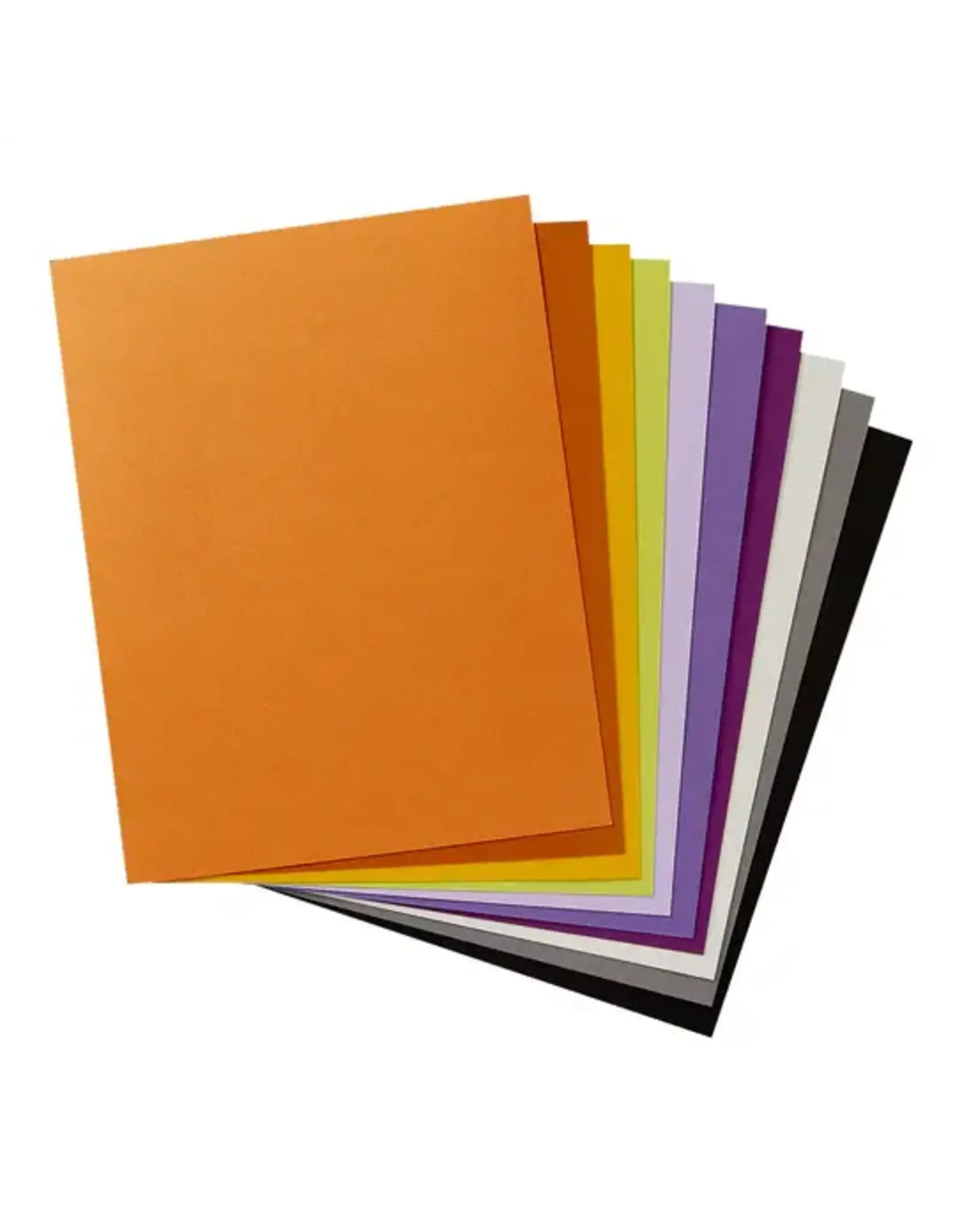 SPELLBINDERS SPELLBINDERS HALLOWEEN ASSORTMENT COLORWHEEL CARDSTOCK 8.5x11 10/PK