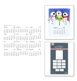 SPELLBINDERS SPELLBINDERS BETTERPRESS WONDERLAND COLLECTION 2026 DIY CALENDAR PRESS PLATES