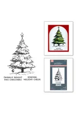 SPELLBINDERS SPELLBINDERS BETTERPRESS WONDERLAND COLLECTION TWINKLE BRIGHT TREE REGISTRATION PRESS PLATES