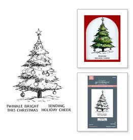 SPELLBINDERS SPELLBINDERS BETTERPRESS WONDERLAND COLLECTION TWINKLE BRIGHT TREE REGISTRATION PRESS PLATES