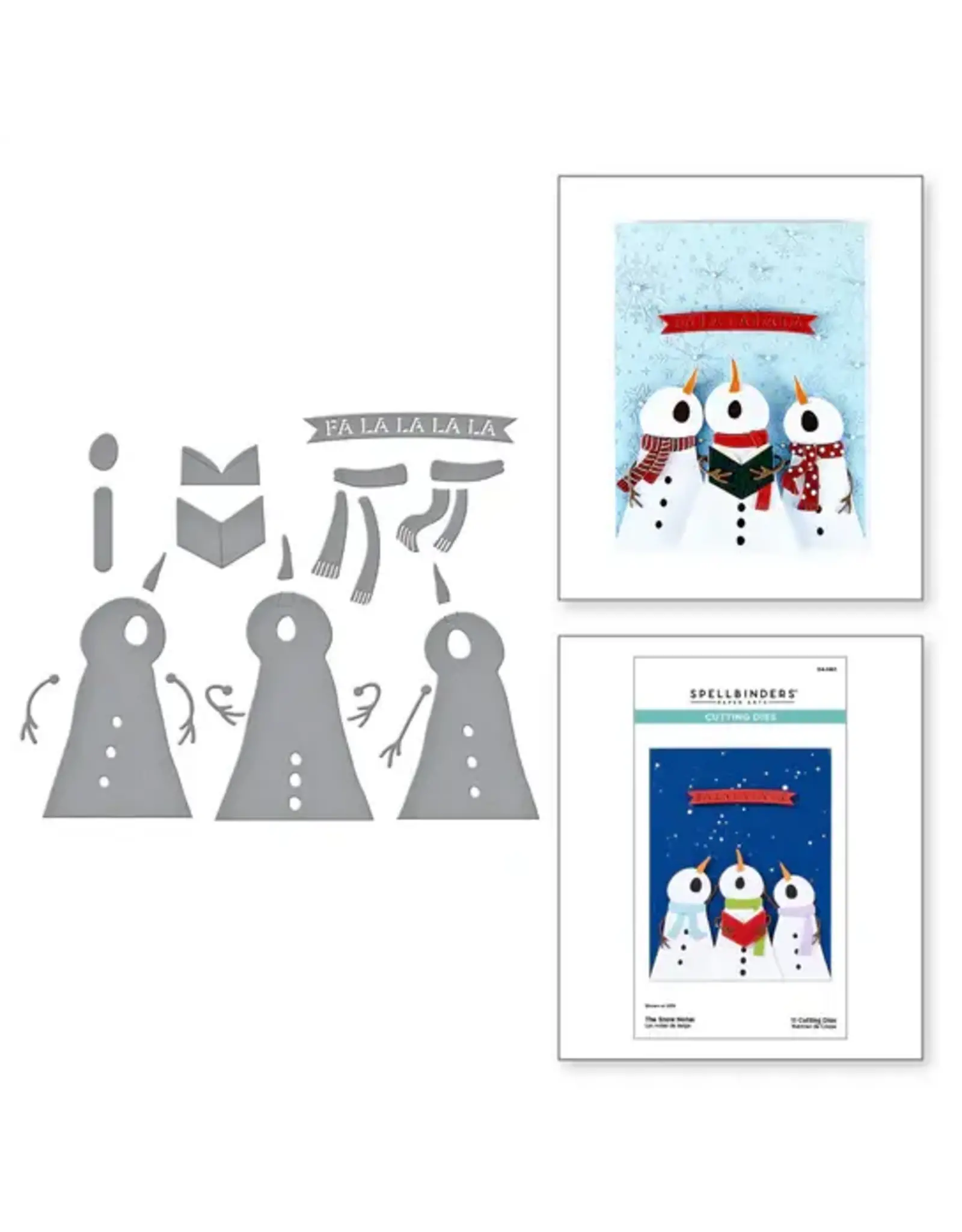 SPELLBINDERS SPELLBINDERS WONDERLAND COLLECTION THE SNOW NOTES ETCHED DIE SET