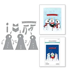 SPELLBINDERS SPELLBINDERS WONDERLAND COLLECTION THE SNOW NOTES ETCHED DIE SET