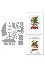 SPELLBINDERS SPELLBINDERS WONDERLAND COLLECTION YULETIDE RIDE ETCHED DIE SET