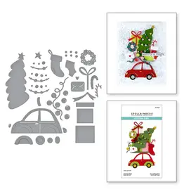 SPELLBINDERS SPELLBINDERS WONDERLAND COLLECTION YULETIDE RIDE ETCHED DIE SET