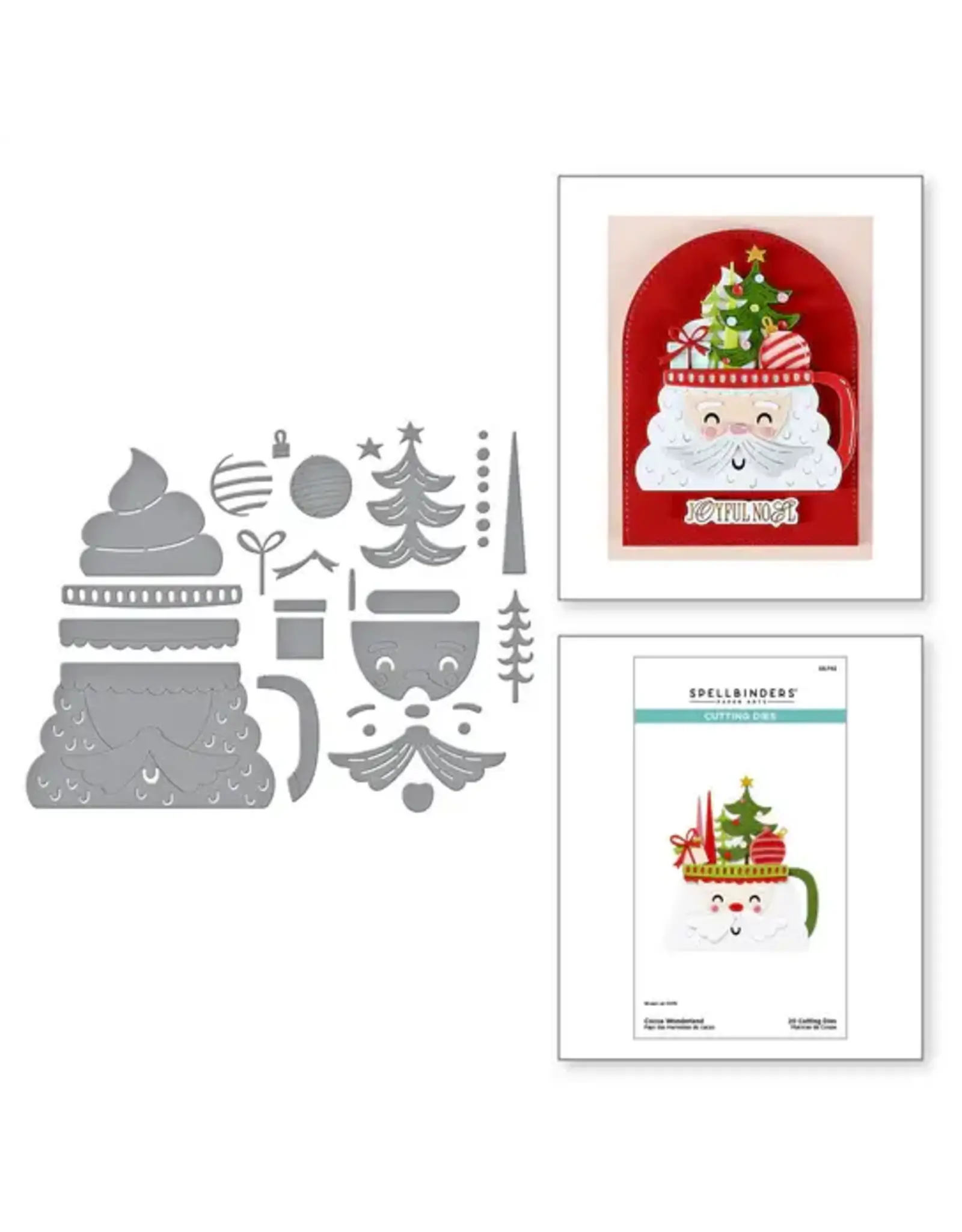 SPELLBINDERS SPELLBINDERS WONDERLAND COLLECTION COCOA WONDERLAND ETCHED DIE SET