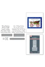 SPELLBINDERS SPELLBINDERS BETTERPRESS COUNTRY CHRISTMAS COLLECTION COUNTRY CHRISTMAS BANNER & SENTIMENTS PRESS PLATES & DIE SET