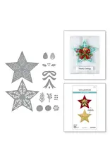 SPELLBINDERS SPELLBINDERS COUNTRY CHRISTMAS COLLECTION BARN STAR WREATH ETCHED DIE SET