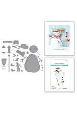 SPELLBINDERS SPELLBINDERS COUNTRY CHRISTMAS COLLECTION COUNTRY SNOWMAN ETCHED DIE SET