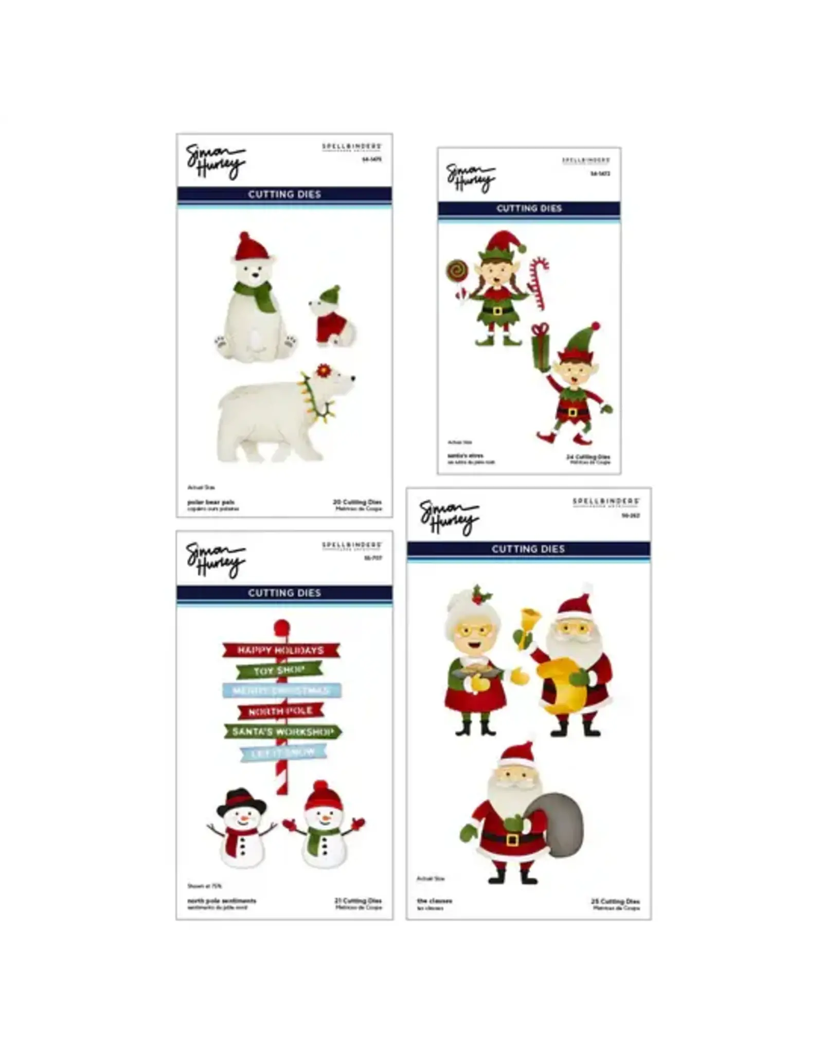 SPELLBINDERS SPELLBINDERS SIMON HURLEY NORTH POLE FRIENDS COLLECTION DIE BUNDLE