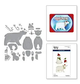 SPELLBINDERS SPELLBINDERS SIMON HURLEY NORTH POLE FRIENDS COLLECTION POLAR BEAR PALS ETCHED DIE SET