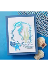 SPELLBINDERS SPELLBINDERS BETTERPRESS SOCIETY JUNE 2025 ADD-ON SEA BUBBLE BORDER PRESS PLATE & DIE SET