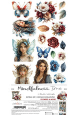 CRAFT O'CLOCK CRAFT O'CLOCK MINDFULNESS TIME EXTRAS SET-  FLOWERS 6x12 COLLECTION PACK 18 SHEETS